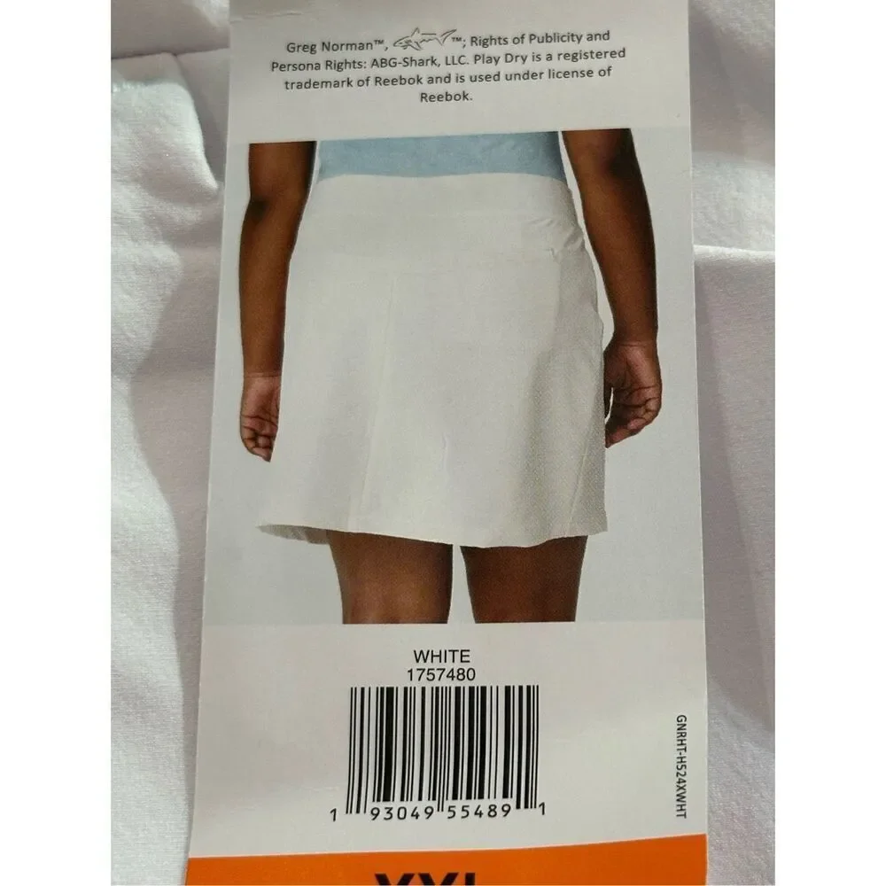 Greg Norman Collection White Athletic Skort